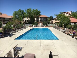 A heated pool