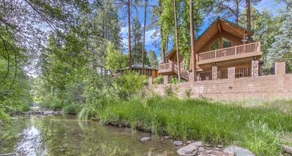 Suuri, kaunis mökki Tonto Creekillä Kohlin karjatila / pelihuone / kylpytynnyri / näkymät