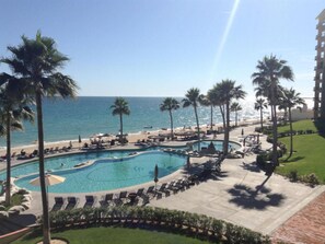 A heated pool