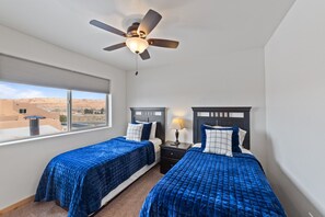 3 bedrooms, iron/ironing board, travel cot, WiFi