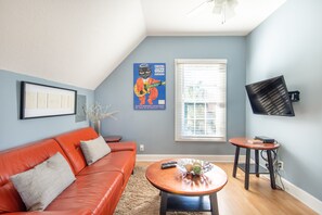 Smart TV, DVD player, books