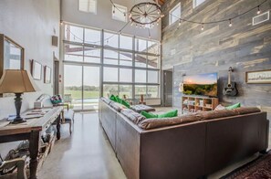 TV, books, music library