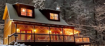 Awesome Log Cabin Fire Pit, Hot tub, WiFi