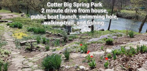 UUSI! Cotter Rock Mökki, Historiallinen Cotter AR. Lähellä jokea "Trout Capital USA"