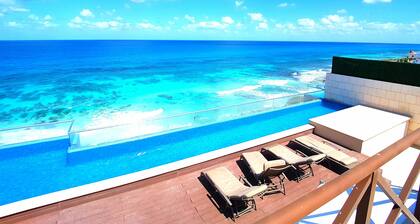 Luxueux Oceanfront Condo Rooftop Pool Vue 360 °
