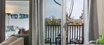 Downtown Riverfront Condo with Free Parking