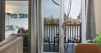 Downtown Riverfront Condo with Free Parking