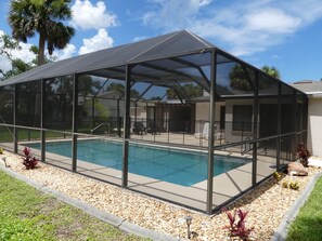 Outdoor pool, a heated pool - Golf Course home with Heated Pool Close To Beach, Restaurants,Stores,bike trails (Palm Coast)