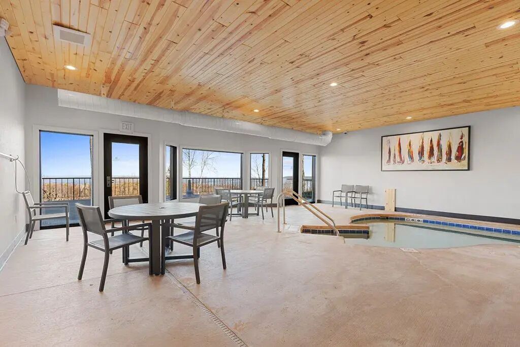 Indoor pool, a heated pool