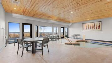 Indoor pool, a heated pool