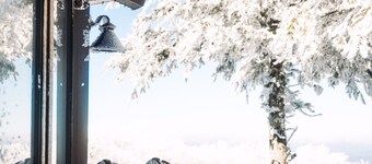 A TRUE slope side ski in ski out cabin with amazing views.