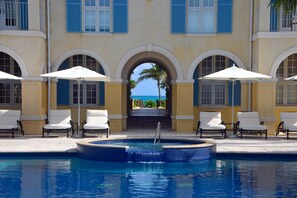 Outdoor pool - VILLA RENAISSANCE 603,1BR located Grace Bay. Easter weekend special. (Grace Bay)