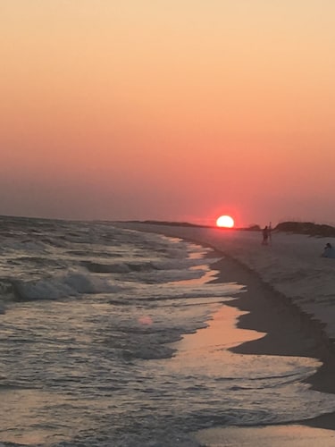 Enjoy the white sands of the Pan Handle of Fl, on the quiet side of Pensacola.