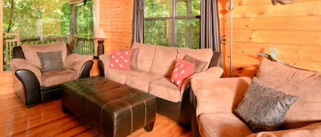 Smart TV, chimenea, reproductor de DVD y estéreo