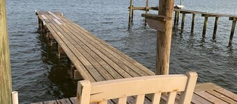 Quiet Family Kept Waterfront Bayhouse With Great Fishing Pier