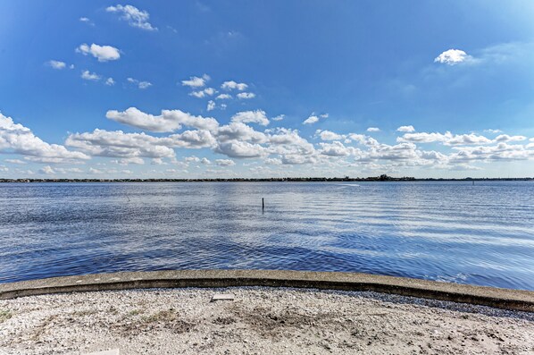 Sun-loungers, beach towels - Open Water Home with lots of dolphin and manatee sightings. Boat docking. (Ellenton)