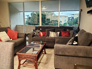 Smart TV, books, stereo, printers