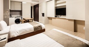 家庭開放式客房 | 遮光布/窗簾、免費無線上網、床單