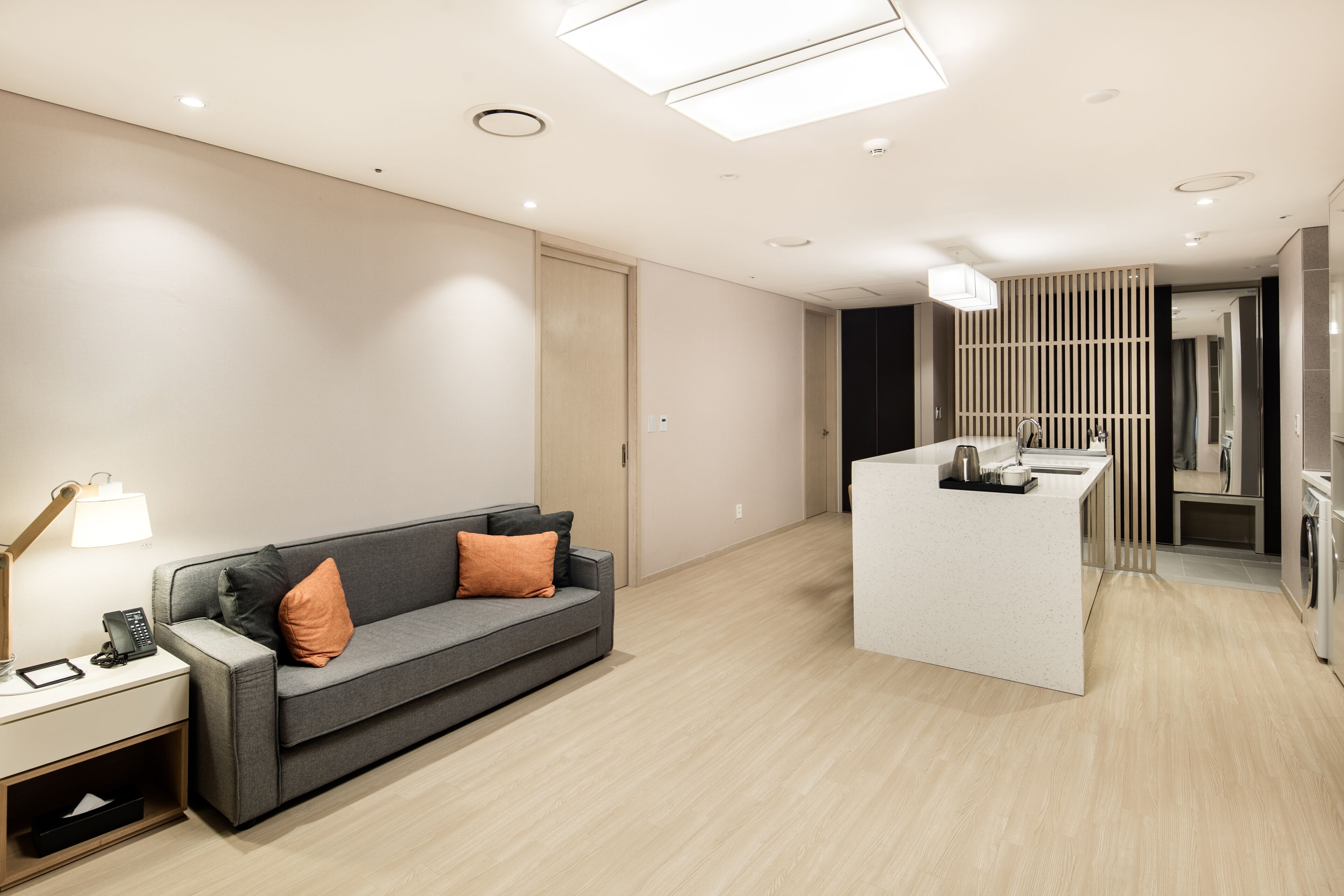 residence studio corner suite (+massage chair) | 1 bedroom, blackout curtains, free wifi, bed sheets