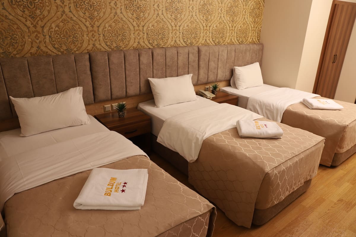 Habitación triple | Ropa de cama de alta calidad, minibar, decoración individual