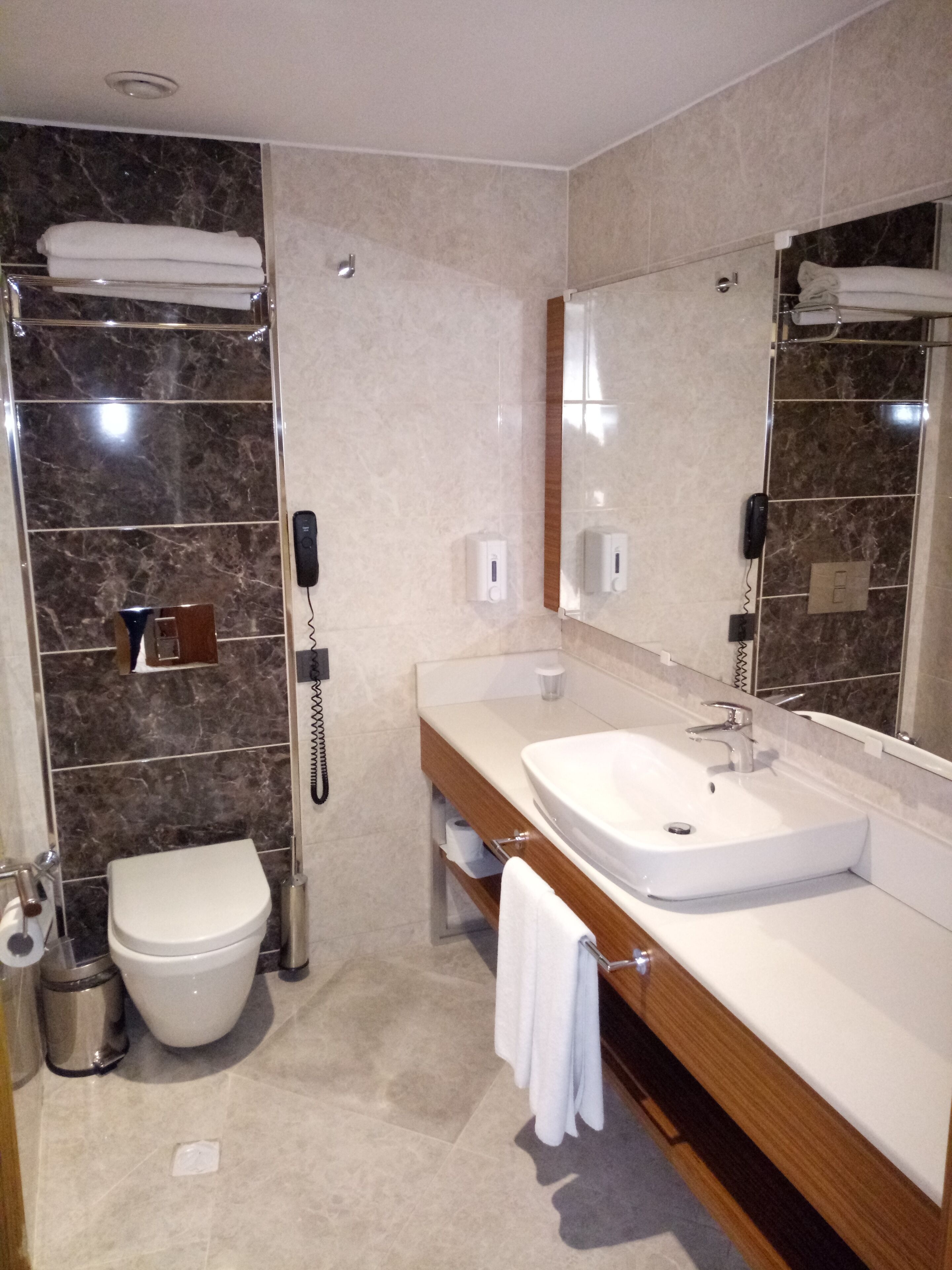 shower, free toiletries, hair dryer, slippers