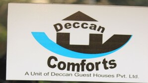 A sign for Deccan Comforts, a unit of Deccan Guest Houses Pvt. Ltd. - Deccan Comforts (Hyderabad)