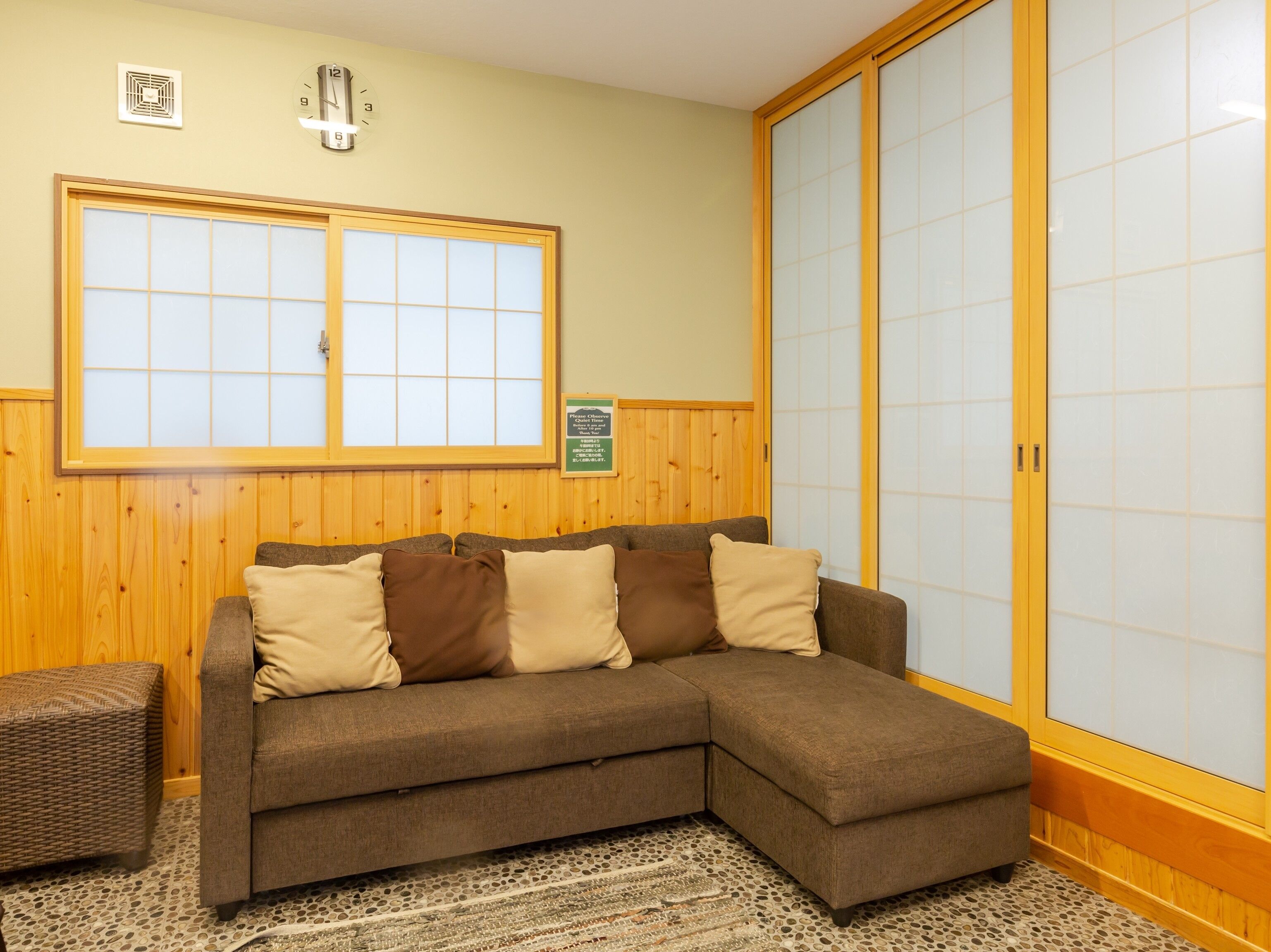 japanese room - quintuple, (non-smoking) | living area | flat-screen tv