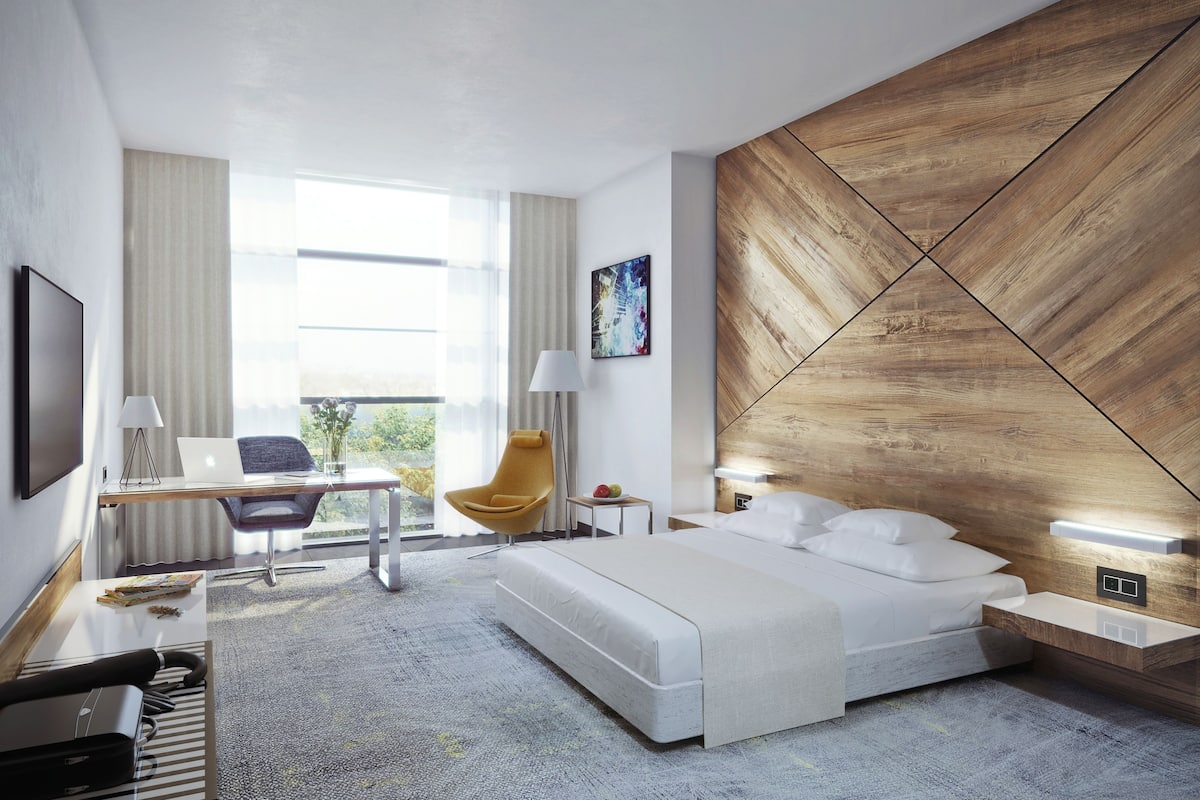 Superior King Room | Luxe beddengoed, donzen dekbedden, een minibar, een kluis op de kamer