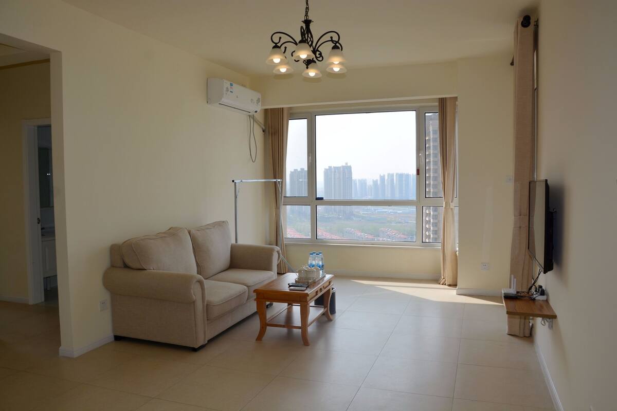 Suite, 2 chambres, vue mer | Salle de séjour