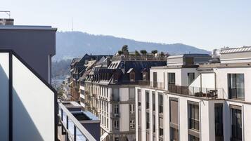 Penthouse superior, 2 habitaciones, para no fumadores, balcón | Vista del balcón