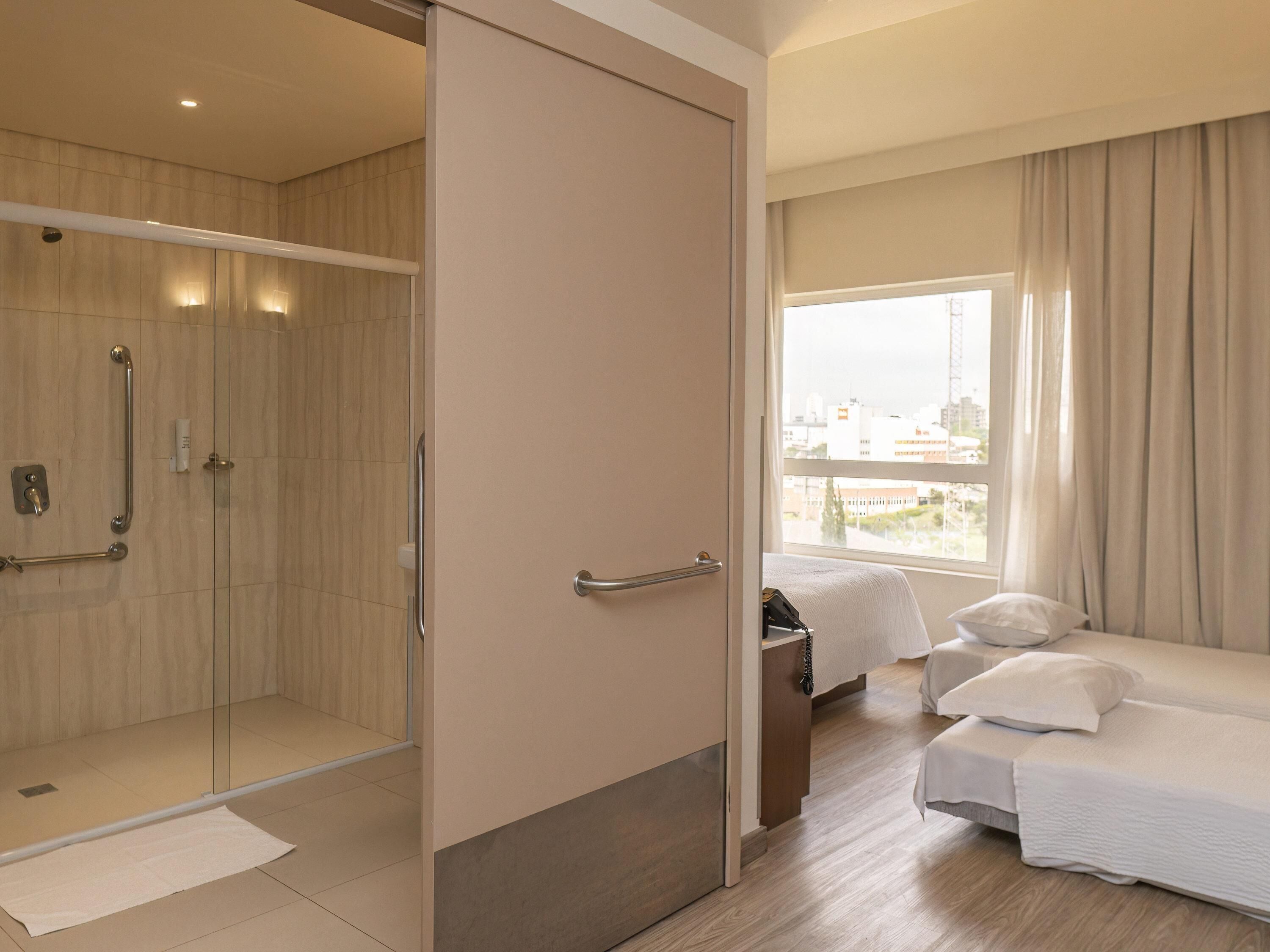 Premium bedding, pillowtop beds, in-room safe, desk