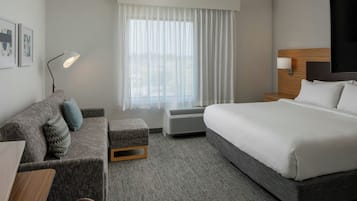 Studio, 1 King-Bett und Schlafsofa | Schreibtisch, laptopgeeigneter Arbeitsplatz, Bügeleisen/Bügelbrett