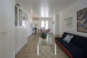 Apartment, 1 Bedroom, Sea View, Beachfront | Living room - Glyfada Homes Resort (Corfu)