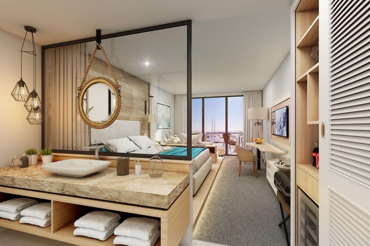 shower, free toiletries, hair dryer, bathrobes