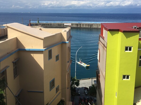 Vista a la playa o el mar