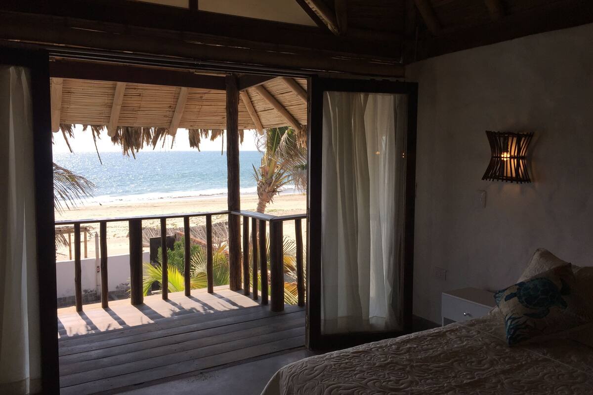 deluxe room, 1 double bed, terrace | beach/ocean view