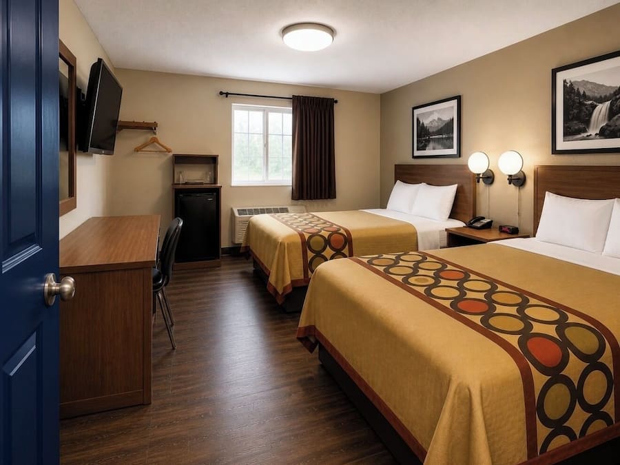 Minibar, desk, WiFi (free), bed sheets
