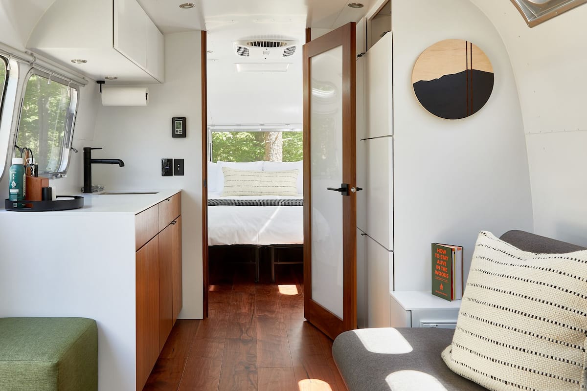 Suite (Airstream) | Premium bedding, memory foam beds, in-room safe, free WiFi