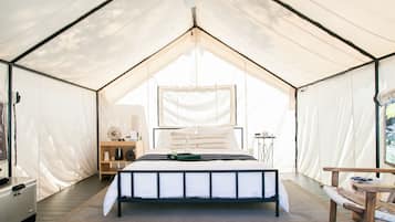 Luxury Tent | Premium bedding, memory foam beds, in-room safe, free WiFi