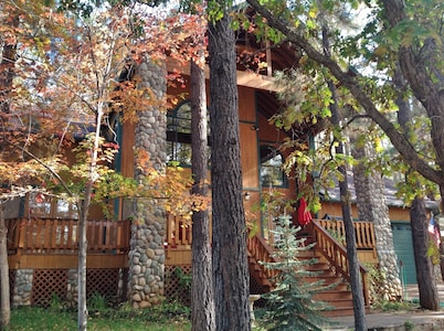  Ponderosa Lodge 2 Bd Rm Plus Loft, Huge Windows, Enclosed Deck, Wooded 1/2 Acre