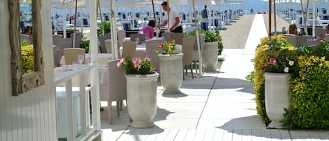 Außenbereich für Bankette