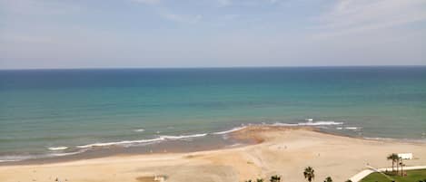 En la playa