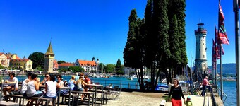Get up with SEEBLICK style apartments mountain and lake view and terrace in Lindau