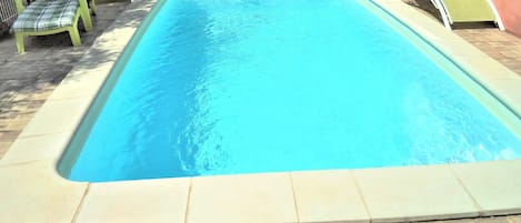 A heated pool