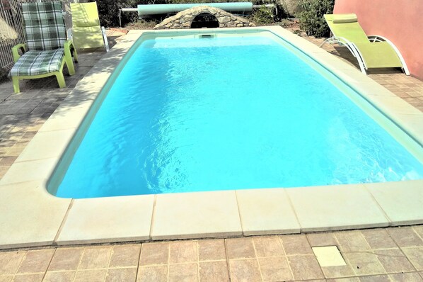 A heated pool