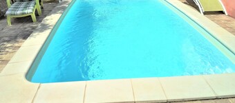 Villa 2 til 5 pers. Sommières - 4 stjerner - Clévacances: 3 nøgler - privat swimmingpool 