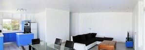 TV, DVD player, books