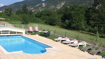 Una piscina climatizada