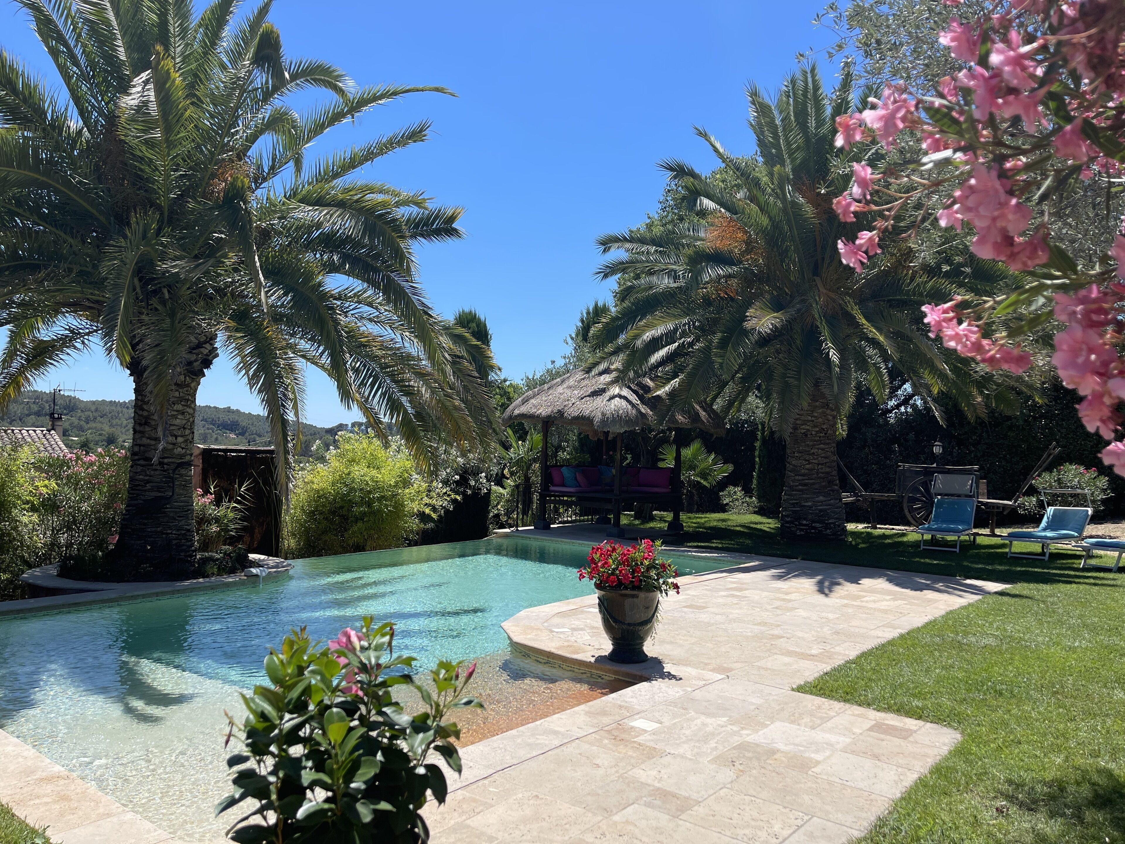 Piscine extérieure, piscine chauffée