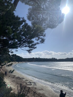 Am Strand, Liegestühle, Strandtücher